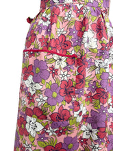 Load image into Gallery viewer, Beautiful Vintage Crisp Cotton Pinny in Red, Pink, White, Green and Black - Waist 30 *
