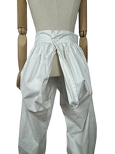 Load image into Gallery viewer, Antique Victorian Open Crotch Bloomers with Button Fastening - Waist 27
