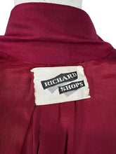 Load image into Gallery viewer, Original 1940’s Richard’s Shops Burgundy Red Wool Suit - Bust 36

