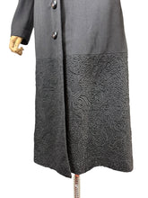 Load image into Gallery viewer, RESERVED FOR KELLY Stunning Original 1950's Princess Coat with Intricate Soutache Detailing by Crayson Model - Bust 36 38
