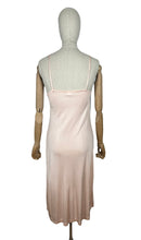 Load image into Gallery viewer, Original 1940’s Pale Pink CC41 Celanese Slip with Applique - Bust 32 34
