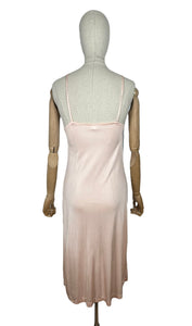 Original 1940’s Pale Pink CC41 Celanese Slip with Applique - Bust 32 34