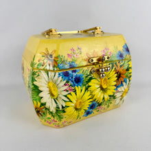 Load image into Gallery viewer, Beautiful Vintage Wooden Box Bag with Bright Floral and Pretty Butterfly Decoupage
