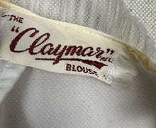 Load image into Gallery viewer, Original 1950&#39;s Sheer White Nylon Ruffle Blouse by &#39;The Claymar Reg&#39;d&#39; - Bust 37 39 *
