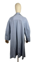 Load image into Gallery viewer, Original 1950&#39;s Ice Blue Grosgrain Edge to Edge Coat - Bust 36 38 40
