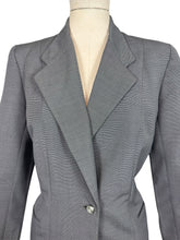 Load image into Gallery viewer, Original 1940s or 1950's Volup Grey Stripe Wool Single Breasted Jacket by Keldore - Bust 40 42
