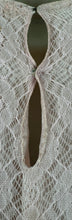 Load image into Gallery viewer, Original 1930&#39;s Pretty Pink and Blue Lace Full Length Belted Evening Dress - Bust 30 32
