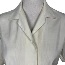 Load image into Gallery viewer, Original 1940&#39;s 1950&#39;s Pure Silk Blouse with Pin Tuck Detail - Bust 40&quot; *
