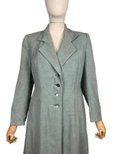 Load image into Gallery viewer, Original 1940’s CC41 Marlbeck Single Breasted Wool Coat In Grey and Black - Bust 36 *

