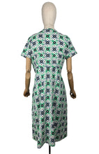Load image into Gallery viewer, Original 1930's 1940's Green, Grey, White and Black Check Dress - Bust 36
