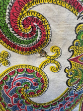 Load image into Gallery viewer, Original Late 1940's Vibrant Cotton Sundress with Paste Trim and Pocket - Bust 38
