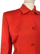 Load image into Gallery viewer, Original 1940&#39;s Lightweight Red Wool Suit by Strauss-Hirshberg&#39;s - Bust 40
