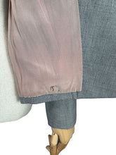 Load image into Gallery viewer, Original 1940's or 1950's Connei Model Jacket in Grey Wool with Single Button Closure - Bust 34 36
