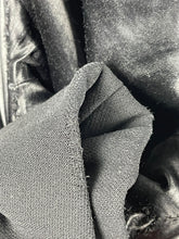 Load image into Gallery viewer, Original 1940’s Black Wool Double Breasted Coat with Velvet Appliqué Detail - Bust 42 44 46 *
