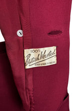 Load image into Gallery viewer, Original 1940’s Richard’s Shops Burgundy Red Wool Suit - Bust 36

