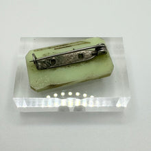 Load image into Gallery viewer, Original 1940&#39;s Green and Red Plastic Name Brooch for Margaret
