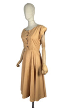 Load image into Gallery viewer, Wounded But Wearable Original 1950's Cotton Day Dress - Bust 36 37 *
