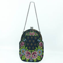 Load image into Gallery viewer, Stunning Edwardian Era Beaded Evening Purse with Floral Design - Fabulous Bag
