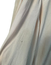 Load image into Gallery viewer, Original 1940&#39;s 11011 Flesh Coloured Silk Button Back Blouse with Jabot Front - Bust 36 38
