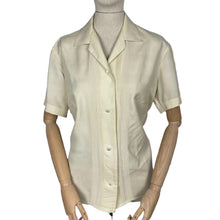 Load image into Gallery viewer, Original 1940&#39;s 1950&#39;s Pure Silk Blouse with Pin Tuck Detail - Bust 40&quot; *
