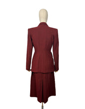 Load image into Gallery viewer, Original 1940’s Red and Brown Herringbone Double Breasted Suit - Bust 36
