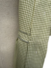 Load image into Gallery viewer, Original 1960's Eric Hill of London Green and Cream Check Wool Dress - Bust 38 *
