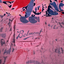 Load image into Gallery viewer, Original 1940's CC41 Pink Floral Cotton Smock - Bust 38 40 42 *
