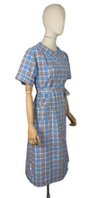 Load image into Gallery viewer, Original Early 1930&#39;s Blue, White, Red and Yellow Cotton Chore Dress - Bust 34 36
