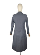 Load image into Gallery viewer, Original 1930's Single Breasted Grey Wool Pinstripe Suit - Bust 34 36
