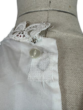 Load image into Gallery viewer, Original 1950's White Nylon Button Back Blouse by Top Town - Bust 34
