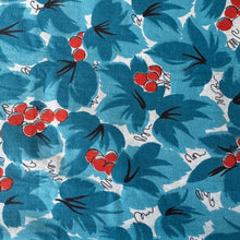 Load image into Gallery viewer, Original 1940's or 1950's Red, White and Blue Cotton Dressmaking Fabric - 35" x 105"
