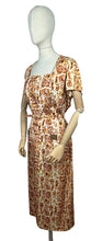 Load image into Gallery viewer, Utterly Fabulous Original 1950&#39;s Greek Themed Novelty Print Belted Dress and Coat Set - Bust 40&quot; *
