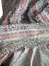 Load image into Gallery viewer, Original 1950’s Volup White, Grey and Pink Stripe Cotton Day Dress - Bust 44
