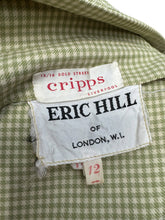 Load image into Gallery viewer, Original 1960's Eric Hill of London Green and Cream Check Wool Dress - Bust 38 *
