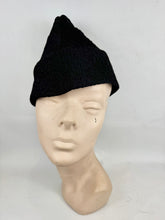 Load image into Gallery viewer, Original 1930's Black Felt Pixie Hat - Great High Hat *
