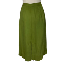 Load image into Gallery viewer, Original 1940&#39;s Green Lightweight Linen Skirt - Waist 28&quot;
