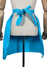 Load image into Gallery viewer, Original 1950's Vibrant St Michael Cotton Apron - Blue and White with Floral Print in Pink and Yello
