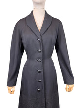 Load image into Gallery viewer, RESERVED FOR KELLY Stunning Original 1950's Princess Coat with Intricate Soutache Detailing by Crayson Model - Bust 36 38
