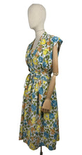 Load image into Gallery viewer, Original 1950&#39;s Floral Cotton Belted Summer Dress with Matching Bolero - Bust 34 35 36 *
