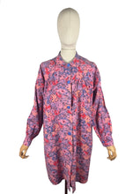 Load image into Gallery viewer, Original 1940's CC41 Pink Floral Cotton Smock - Bust 38 40 42 *
