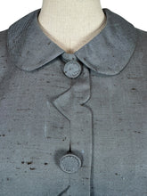 Load image into Gallery viewer, Original 1950's Davidow Grey Fleck Wool Suit with Covered Buttons - Bust 42 44
