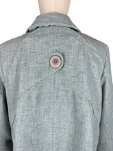 Load image into Gallery viewer, Original 1950's Lightweight Wool Cropped Jacket in Pale Grey - Bust 38 40
