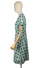 Load image into Gallery viewer, Original 1930's 1940's Green, Grey, White and Black Check Dress - Bust 36
