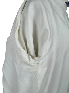 Original 1950's 1960's Dumarsel White Waffle Texture Edge to Edge Coat - Bust 40 42 44 46
