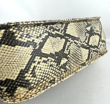 Load image into Gallery viewer, Original 1940’s 1950’s Large Sized Faux Snakeskin Handbag with Matching Purse
