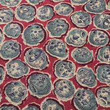 Load image into Gallery viewer, Original 1940's Novelty Print Crepe Dressmaking Fabric - Pink with Urns - 33" x 82"
