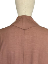 Load image into Gallery viewer, Original 1950&#39;s Light Brown Grosgrain Edge to Edge Duster Coat - Bust 44 46
