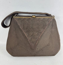 Load image into Gallery viewer, Original 1940's Corde Handbag in Dark Brown
