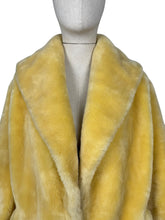 Load image into Gallery viewer, Original 1950&#39;s Blonde Faux Fur Jacket with Large Shawl Collar - Bust 38 40
