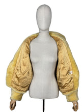 Load image into Gallery viewer, Original 1950&#39;s Blonde Faux Fur Jacket with Large Shawl Collar - Bust 38 40
